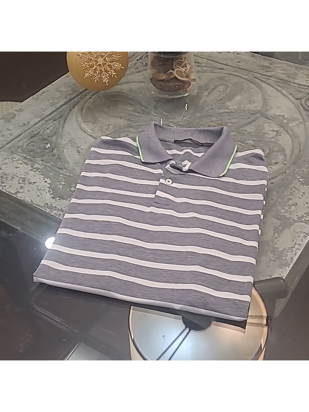 Ralph Lauren RLX Golf Multi Color Stripe Performance polo shirt medium